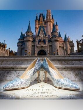 🛍️ Jimmy Choo Authentic Romy 60 Gradient Ombré Heels W/Box & Dust Cover